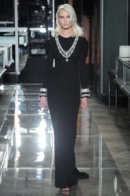 Черное свадебное платье Reem Acra